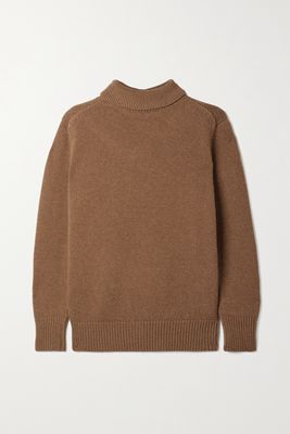 The Row - Amalio Merino Wool And Cashmere-blend Turtleneck Sweater - Brown