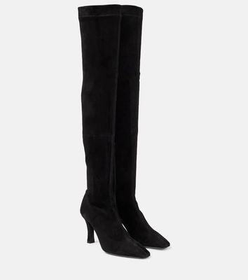 The Row Annette suede over-the-knee boots