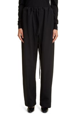 The Row Argent Wool Drawstring Pants in Black