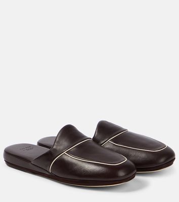 The Row Beck leather mules