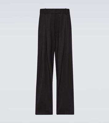 The Row Berto cashmere-blend wide-leg pants