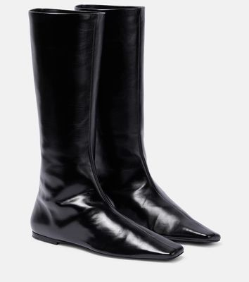 The Row Bette leather knee-high boots