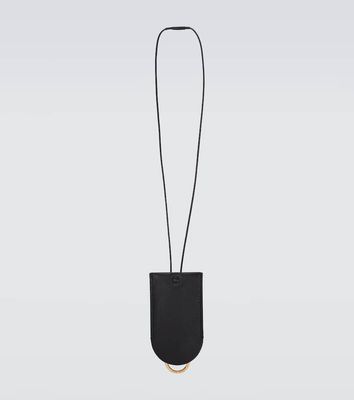 The Row Billy leather keychain with strap