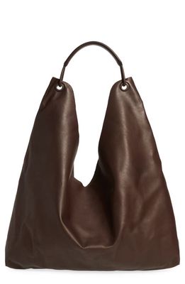 The Row Bindle 3 Large Hobo Bag in Dark Brown/Black