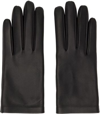 The Row Black Lorella Gloves