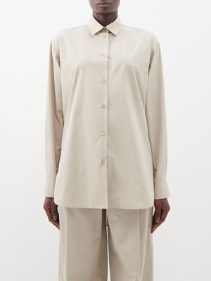 The Row - Brant Washed-cotton Shirt - Womens - Beige