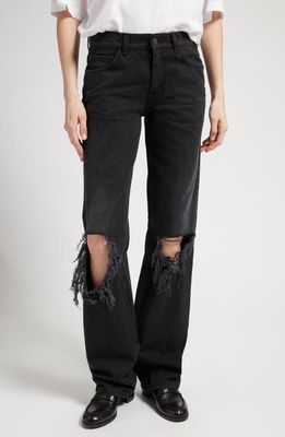 The Row Burty Straight Leg Jeans in Black