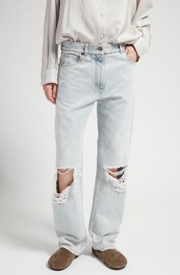 The Row Burty Straight Leg Jeans in Bleached