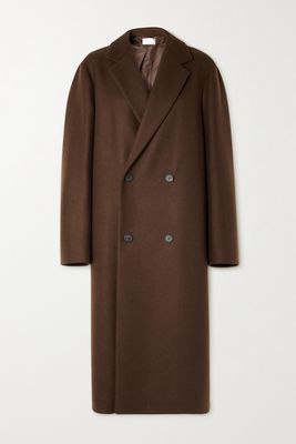 The Row - Charles Double-breasted Wool-blend Coat - Brown