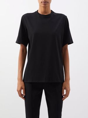 The Row - Chiara Organic Cotton-jersey T-shirt - Womens - Black