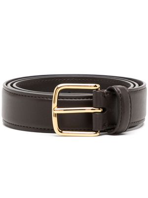 The Row classic leather belt - Brown