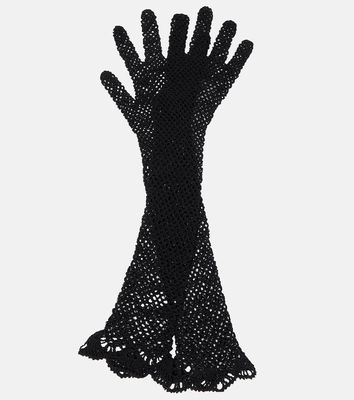 The Row Constant cotton lace gloves