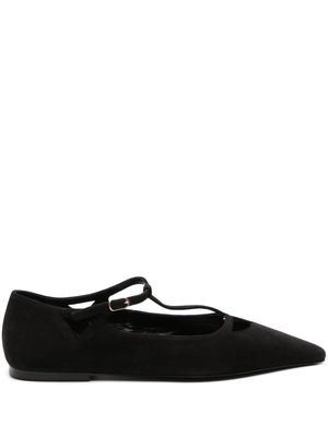 The Row Cyd cut-out ballerina shoes - Black
