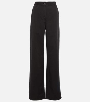 The Row Delton cotton and linen straight pants
