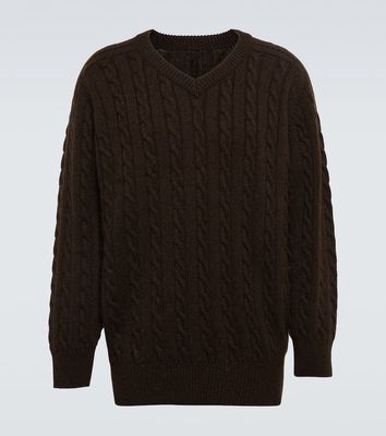 The Row Domas cable-knit cashmere sweater