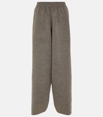 The Row Ednah oversized felted wool pants