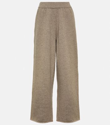 The Row Emely cashmere wide-leg pants
