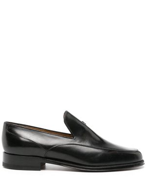 The Row Enzo leather loafers - Black