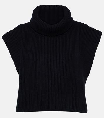 The Row Eppie ribbed-knit cashmere collar