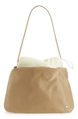 The Row Extra Large Nylon Shoulder Bag in Beige /Ivory