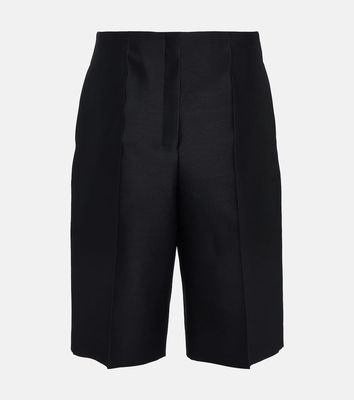 The Row Flash high-rise wool and silk shorts