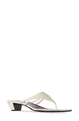 The Row Graphic Kitten Flip Flop in Ivory