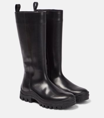 The Row Greta leather rain boots
