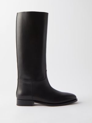 The Row - Grunge 20 Leather Riding Boots - Womens - Black