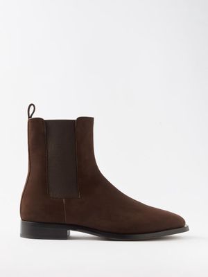 The Row - Grunge Suede Chelsea Boots - Mens - Brown