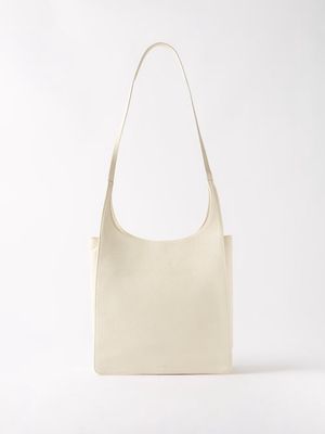 The Row - Jules Grained-leather Shoulder Bag - Womens - Cream