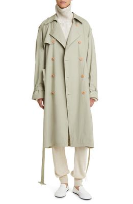 The Row June Cotton Trench Coat in Sage