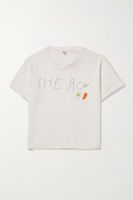 The Row Kids - Breakfast At The Row Printed Organic Cotton-jersey T-shirt - White