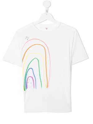 The Row Kids rainbow-drawing T-shirt - White