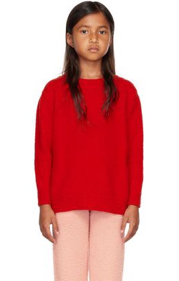 The Row Kids Red Bunny Sweater