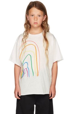 The Row Kids White Rainbow T-Shirt