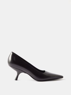 The Row - Kitten 65 Leather Pumps - Womens - Black
