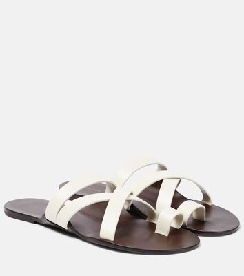 The Row Kris leather sandals