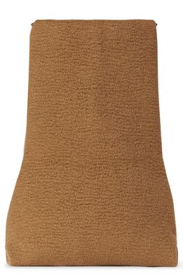 The Row Large Cashmere Glove Bag in Camel