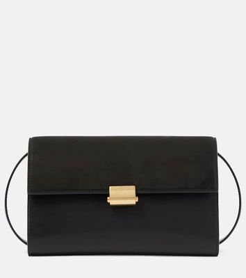 The Row Laurie suede and leather crossbody bag