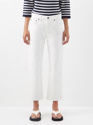 The Row - Lesley Cropped Straight-leg Jeans - Womens - White