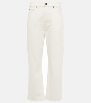 The Row Lesley mid-rise straight jeans