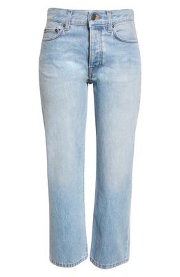 The Row Lesley Straight Crop Jeans in Washed Blue