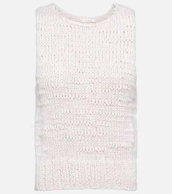 The Row Linen and silk knitted top