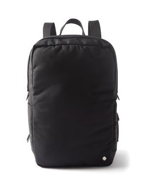 The Row - Logo-engraved Canvas Backpack - Mens - Black