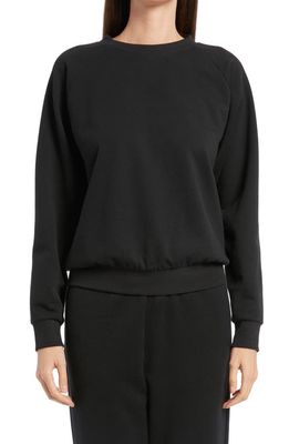 The Row Loroa Cotton Sweatshirt in Black