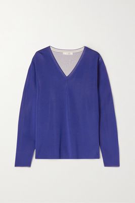 The Row - Lucla Knitted Sweater - Blue