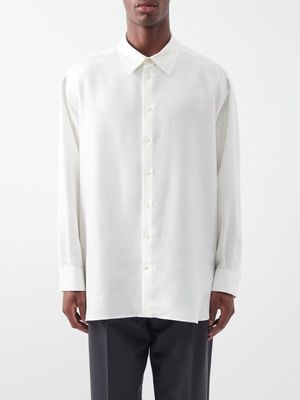 The Row - Lukre Silk Shirt - Mens - White