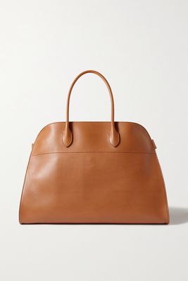 The Row - Margaux 17 Buckled Leather Tote - Brown