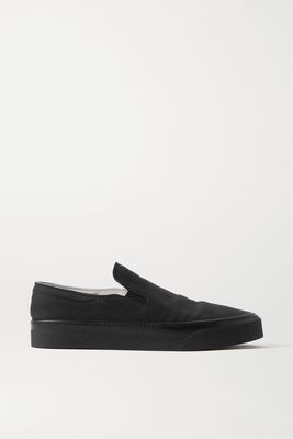 The Row - Marie H Canvas Slip-on Sneakers - Black