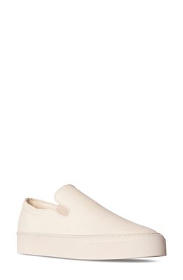 The Row Marie H Slip-On Sneaker in Ivory/Ivory